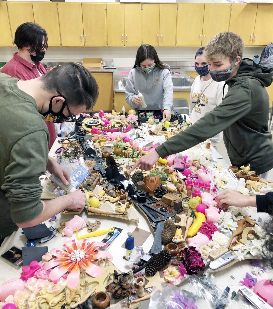 Carmichaels Area High School art students create sculpture from reused plastic HeraldStandard
